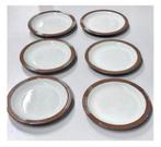 6X antiek servies Schotel schotels Denby zandsteen 16cm, Antiek en Kunst, Ophalen of Verzenden