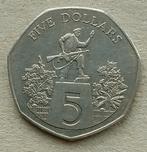 Liberia, 5 dollars 1985, Ophalen of Verzenden, Overige landen, Losse munt