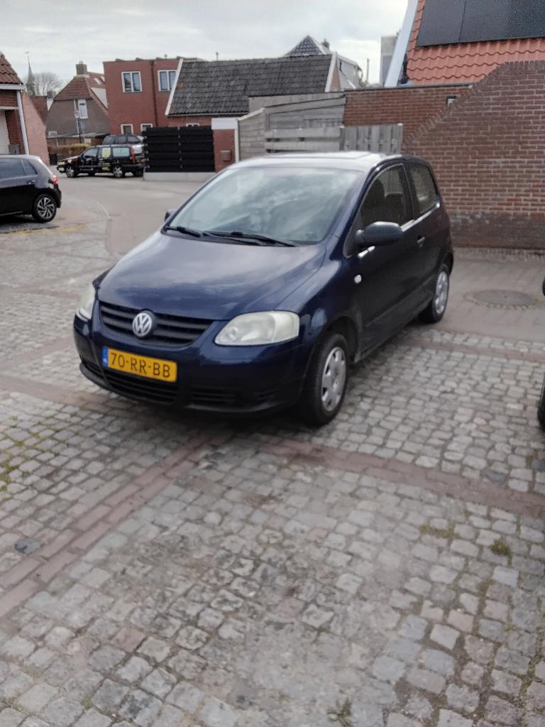 Volkswagen Fox 1.2 40KW 2005 Blauw, Auto's, Voorwielaandrijving, Stof, Open dak, 1198 cc