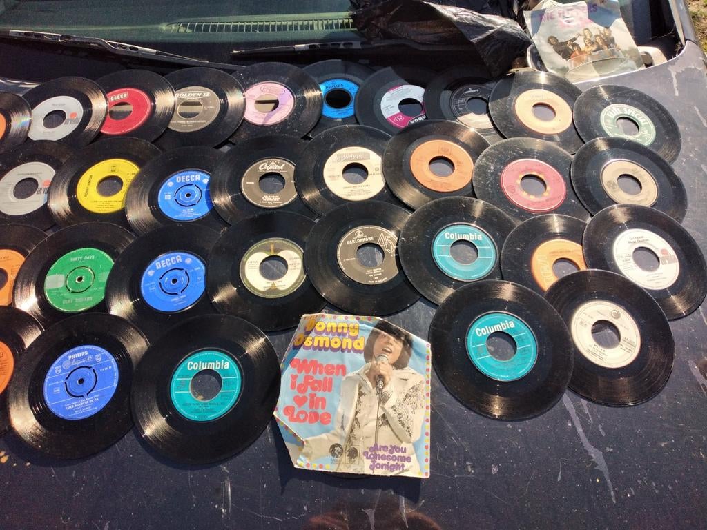 Partij singels zonder hoes, Cd's en Dvd's, Vinyl Singles, Gebruikt, 7 inch, Single, Ophalen of Verzenden