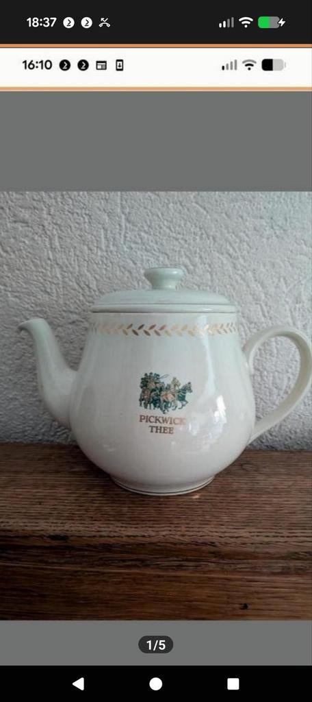 Douwe Egberts theepot en theelichtje enz, Huis en Inrichting, Keuken | Keukenbenodigdheden, Zo goed als nieuw, Overige merken