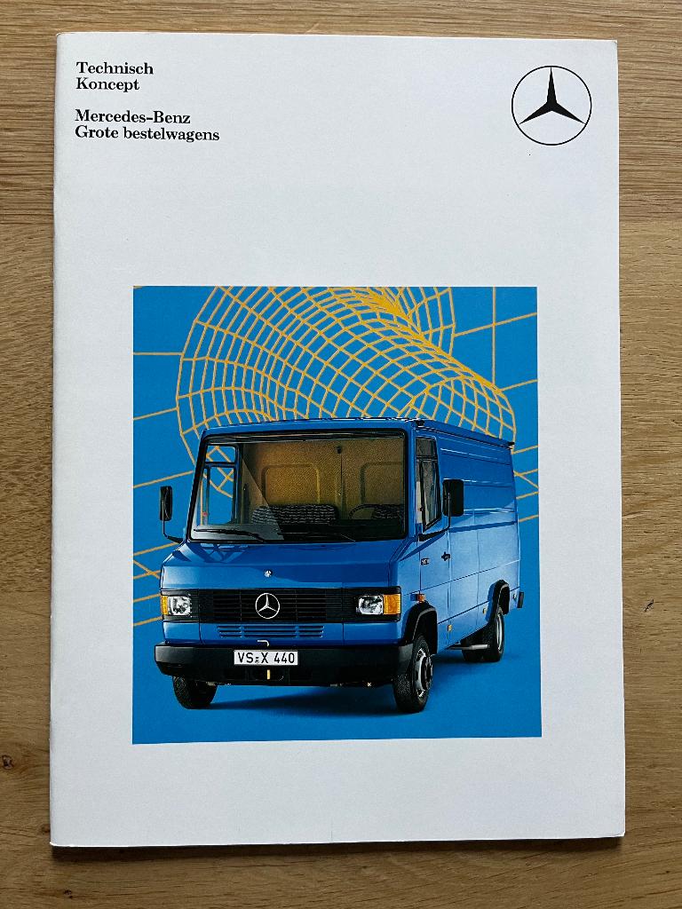 Autofolder/Brochure Mercedes Grote bestelwagens 1986, Ophalen of Verzenden, Nieuw, Mercedes