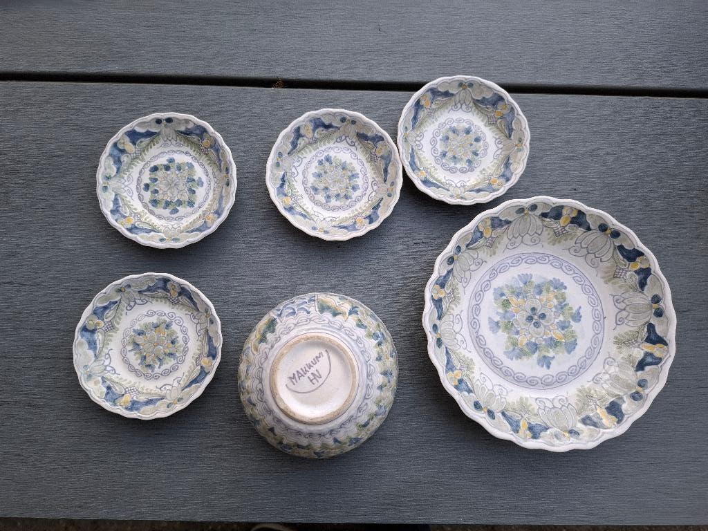 Porseleinen schaaltjes Makkum, Ophalen of Verzenden