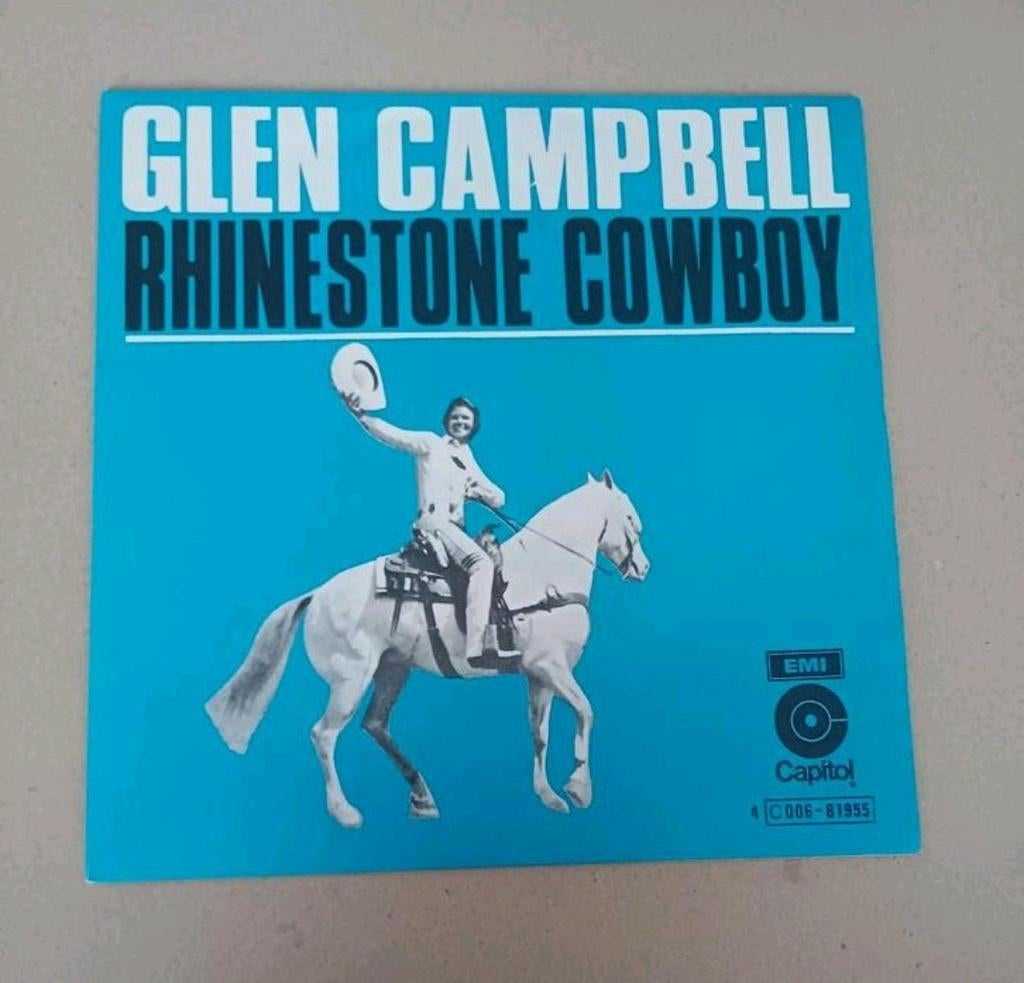 Glen Campbell  - Rhinestone Cowboy, Cd's en Dvd's, Vinyl Singles, Gebruikt, 7 inch, Single, Ophalen of Verzenden