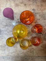Vintage LEONARDO Glazen Set - Kleurrijk Glaswerk, Verzamelen, Glas en Borrelglaasjes, Ophalen, Zo goed als nieuw