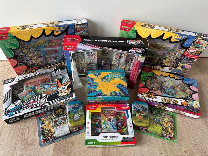 First Partner, Ascended Heroes, Prismatic Evolutions,BB/WF, Hobby en Vrije tijd, Verzamelkaartspellen | Pokémon, Nieuw, Boosterbox