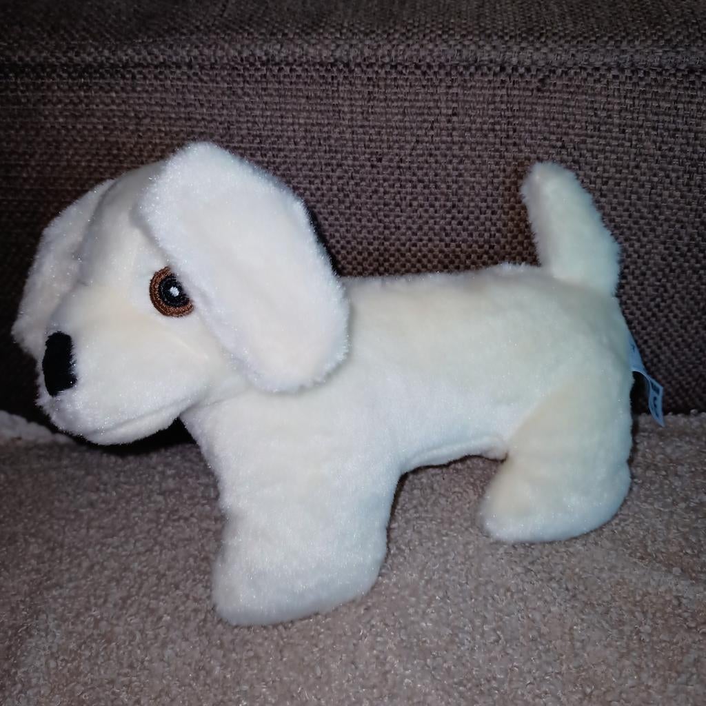 Zeeman licht geel creme hondje., Kinderen en Baby's, Speelgoed | Knuffels en Pluche, Overige merken, Zo goed als nieuw, Wasbaar