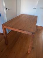 Teak houten eettafel 1.60x90cm, Ophalen, Gebruikt, Rechthoekig, 50 tot 100 cm
