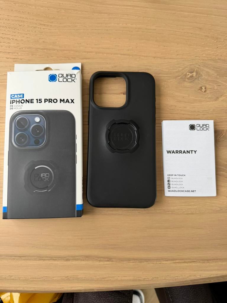 Quad lock iphone 15 pro max hoesje / case, Ophalen of Verzenden, Zo goed als nieuw