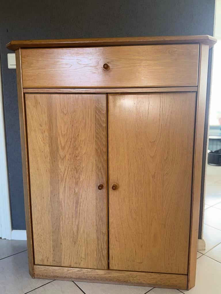 Houten kastje met lade en deuren, Ophalen, Gebruikt