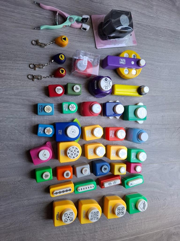 40 Ponsen van o.a. Tom Tas, Reuser, Make Me en Picture Punch, Hobby en Vrije tijd, Ophalen of Verzenden, Gebruikt, Overige thema's