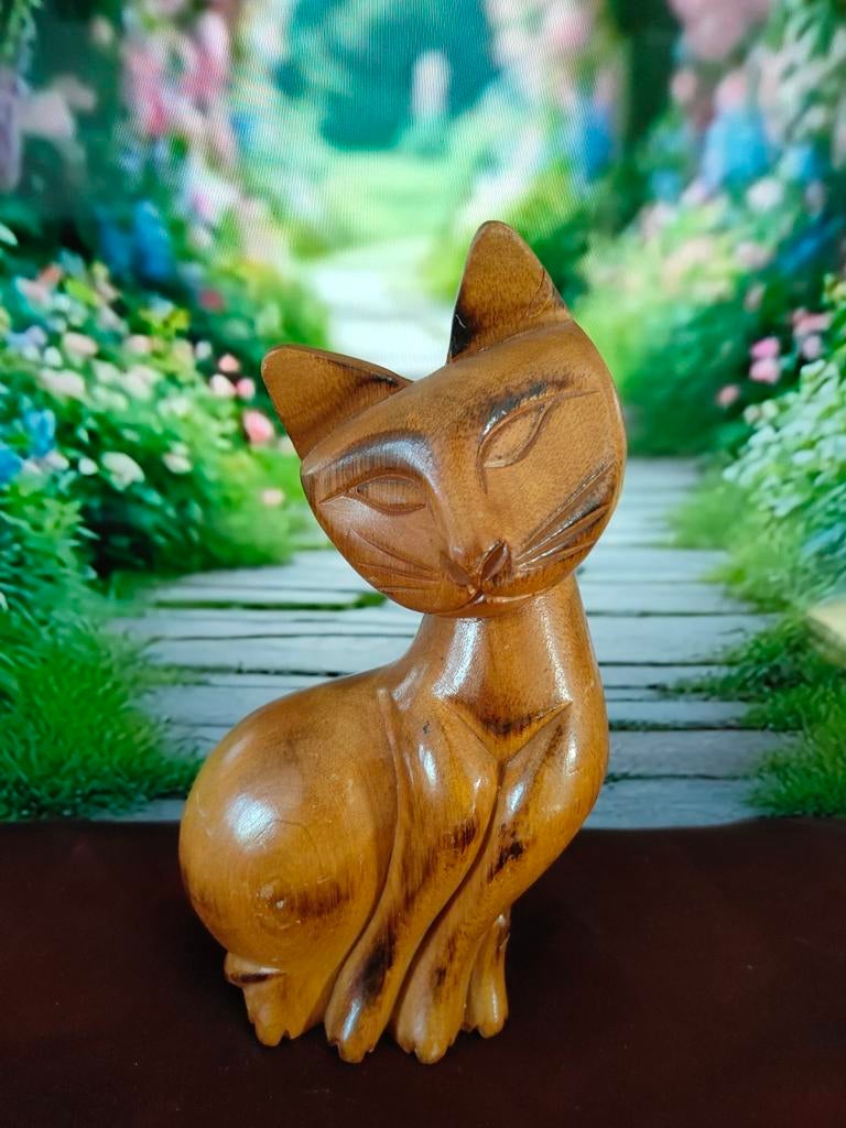 Mooie houten beeldje, Ophalen of Verzenden, Zo goed als nieuw, Dier