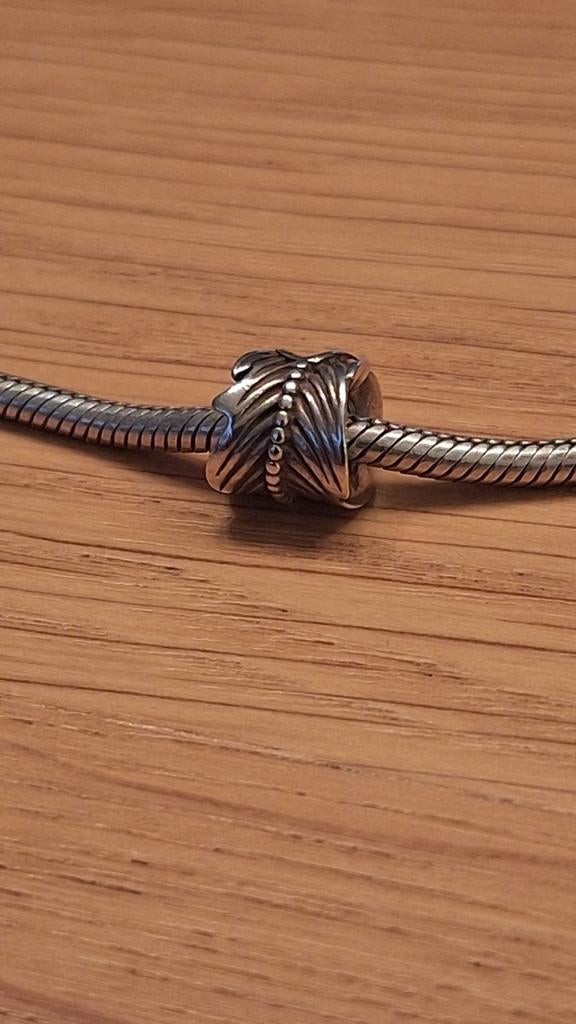 Pandora zilveren bedel Blad voor armband of ketting, Sieraden, Tassen en Uiterlijk, Bedels, Ophalen of Verzenden, Zo goed als nieuw