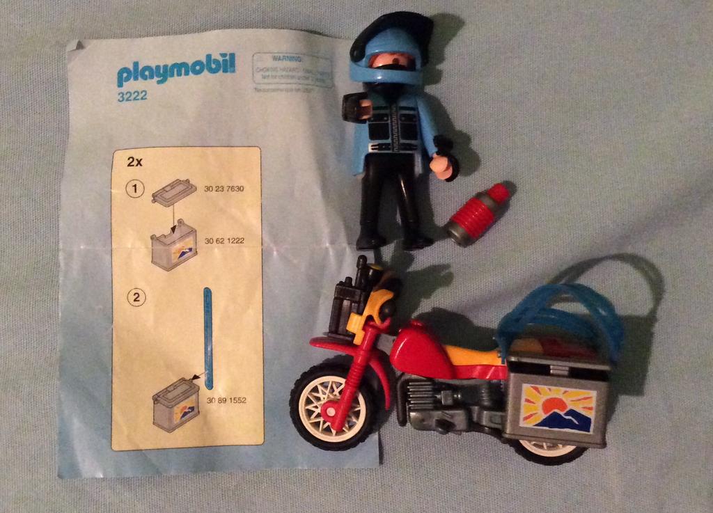 Playmobil 3222 offroad motor met alle accessoires, Ophalen of Verzenden, Zo goed als nieuw, Complete set