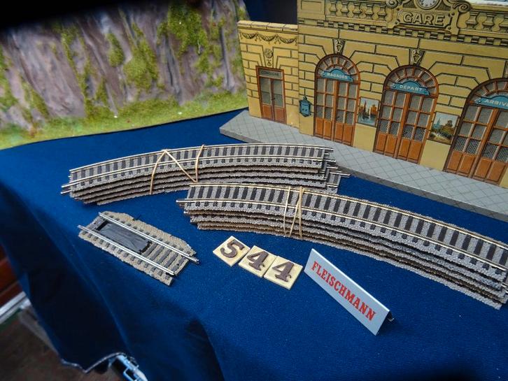 544=Fleischmann profi rails met wissels.303, Hobby en Vrije tijd, Modeltreinen | H0, Gebruikt, Rails, Gelijkstroom, Fleischmann