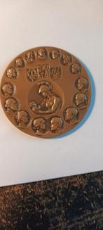 Penning Oranje Nassau stamboom. diameter 70 mm. brons, Postzegels en Munten, Penningen en Medailles, Ophalen of Verzenden, Brons