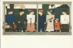 OP HET PERRON GEREEDSTAANDE STOOMLOCOMOTIEF BART V.D. LECK, Ophalen of Verzenden, Zo goed als nieuw, Trein, Kaart of Prent
