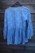 Tuniek blauw/ creme Antica santoria Giacomo cinque 1mt Vast, Antica Sartoria, Ophalen of Verzenden, Zo goed als nieuw, Blauw