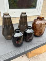 Verschillende vazen groot en klein, Huis en Inrichting, Woonaccessoires | Vazen, Ophalen of Verzenden, Overige kleuren, Glas, Minder dan 50 cm