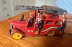 Blikken brandweerwagen Japan 1950, Antiek en Kunst, Antiek | Speelgoed, Ophalen of Verzenden
