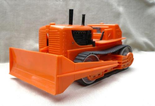Marx HongKong Bulldozer jaren 60. 1/18, hard kunststof, Antiek en Kunst, Antiek | Speelgoed, Ophalen of Verzenden