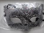 Zilveren glitter masker, Nieuw, Overige thema's, Accessoires, Ophalen