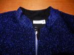 ZGAN Name it blauw glitter vest 134 / 140, Kinderen en Baby's, Kinderkleding | Maat 134, Trui of Vest, Zo goed als nieuw, Name IT