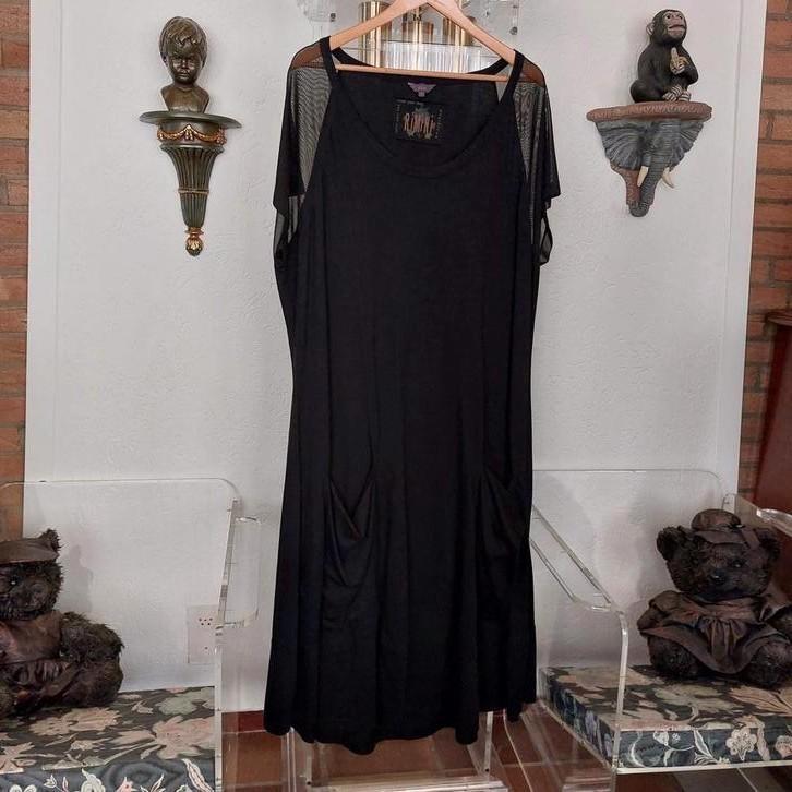 Jurk van het merk Rimini.  Maat 7 (48/50), Kleding | Dames, Grote Maten, Nieuw, Jurk, Zwart, Verzenden