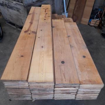 Massief grenen vloer 30 m2 vloerdelen 22 cm breed !! beschikbaar voor biedingen