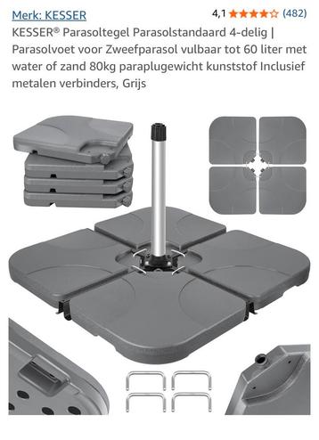 Kesser Parasolvoet Tegels - 4-delig nieuw beschikbaar voor biedingen