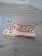 Hoera bord met vaasjes, Ophalen of Verzenden, Zo goed als nieuw