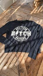 Nikkie sweater met logo mt 34 zwart, Zwart, Nikkie, Ophalen of Verzenden, Zo goed als nieuw