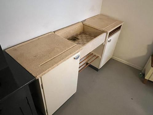 Retro Piet Zwart keuken, Huis en Inrichting, Keuken | Keukenelementen, Gebruikt, Minder dan 100 cm, 150 tot 200 cm, 50 tot 75 cm