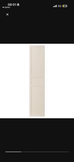 Gezocht! Ikea pax flitsberget deur beige 50x195, Huis en Inrichting, Kasten | Kledingkasten, Ophalen of Verzenden, Zo goed als nieuw