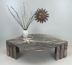 Cat Eye Shaped Cippolino Marble Coffee Table Roche Bobois, Ophalen, Overige materialen, 100 tot 150 cm, .
