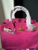 Leather crocodile pattern bag, Sieraden, Tassen en Uiterlijk, Tassen | Damestassen, Ophalen of Verzenden, Nieuw, Roze, Handtas