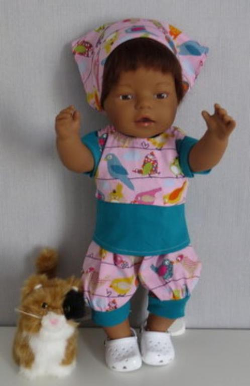 poppenkleertjes babypop born 43cm (lief broek setje ), Kinderen en Baby's, Speelgoed | Poppen, Nieuw, Babypop, Ophalen of Verzenden