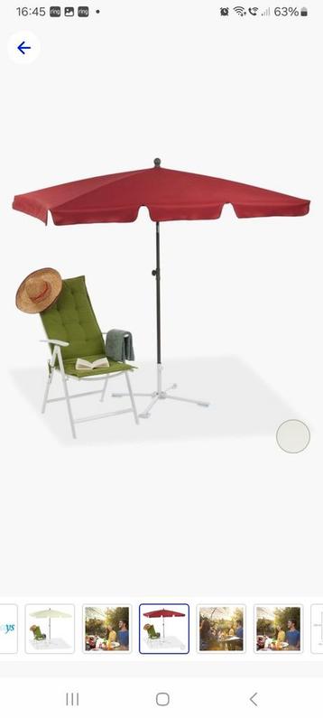 Parasol 2x1 20 nieuw in doos donker rood beschikbaar voor biedingen