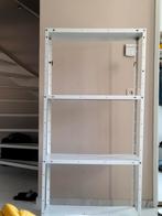 Witte metalen stellingkast, Huis en Inrichting, Kasten | Stellingkasten, Ophalen, Gebruikt