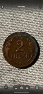 1x Hongaarse MUNT, een 2 fillér uit 1934, Ophalen of Verzenden, Hongarije, Losse munt