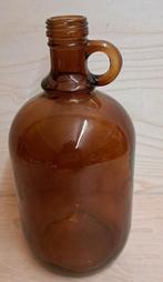 Retro vaas - flesvorm, Overige kleuren, Ophalen of Verzenden, Minder dan 50 cm, Glas