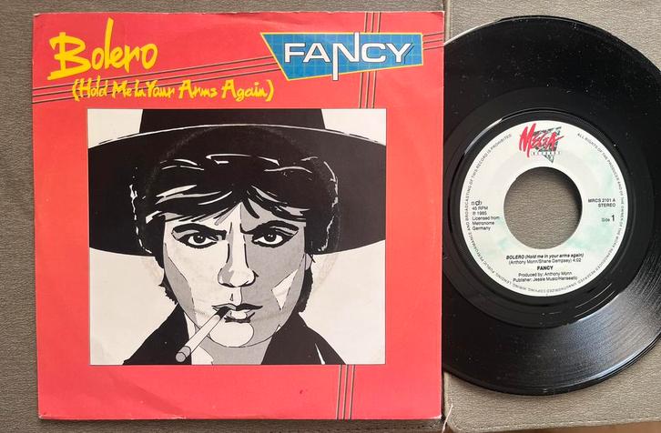 Fancy - Bolero (Hold me in your arms again) 7” DEN 1985, Cd's en Dvd's, Vinyl Singles, Gebruikt, Pop, Ophalen of Verzenden