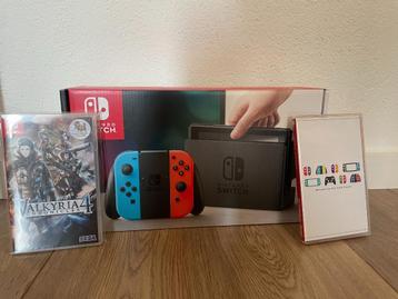 Nintendo switch + Valkyria chronicals 4 + Card case beschikbaar voor biedingen