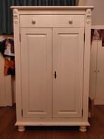 Klassieke witte kleding kast, Ophalen, Gebruikt, Met deur(en), 100 tot 150 cm