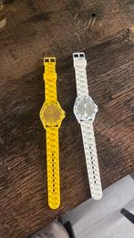 Leuke gekleurde hologes geel en wit van breo time, Sieraden, Tassen en Uiterlijk, Horloges | Dames, Overige merken, Gebruikt, Staal