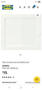Oxberg ikea deur wit 40x35, Minder dan 50 cm, Wit, Nieuw, Ophalen of Verzenden