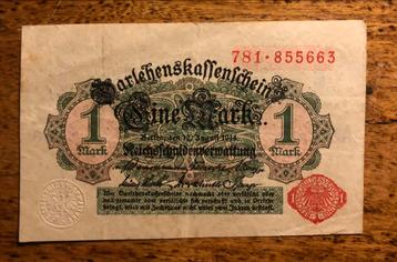 DUITS Bankbiljet uit 1914 - 1 Mark