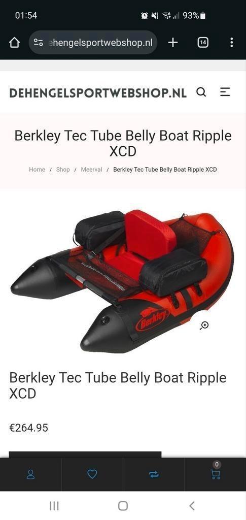 Berkley bellyboat en Minn Kota, Watersport en Boten, Hengelsport | Roofvissen, Gebruikt, Overige typen, Ophalen of Verzenden