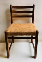 Jaren 70 wenge houten eetkamer-stoelen , 6 stuks, Ophalen, Hout, Gebruikt, Bruin