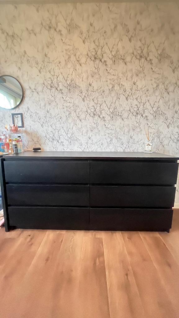 IKEA MALM kast, Huis en Inrichting, Kasten | Ladekasten, Zo goed als nieuw, Minder dan 100 cm, 150 tot 200 cm, 25 tot 50 cm, Overige materialen